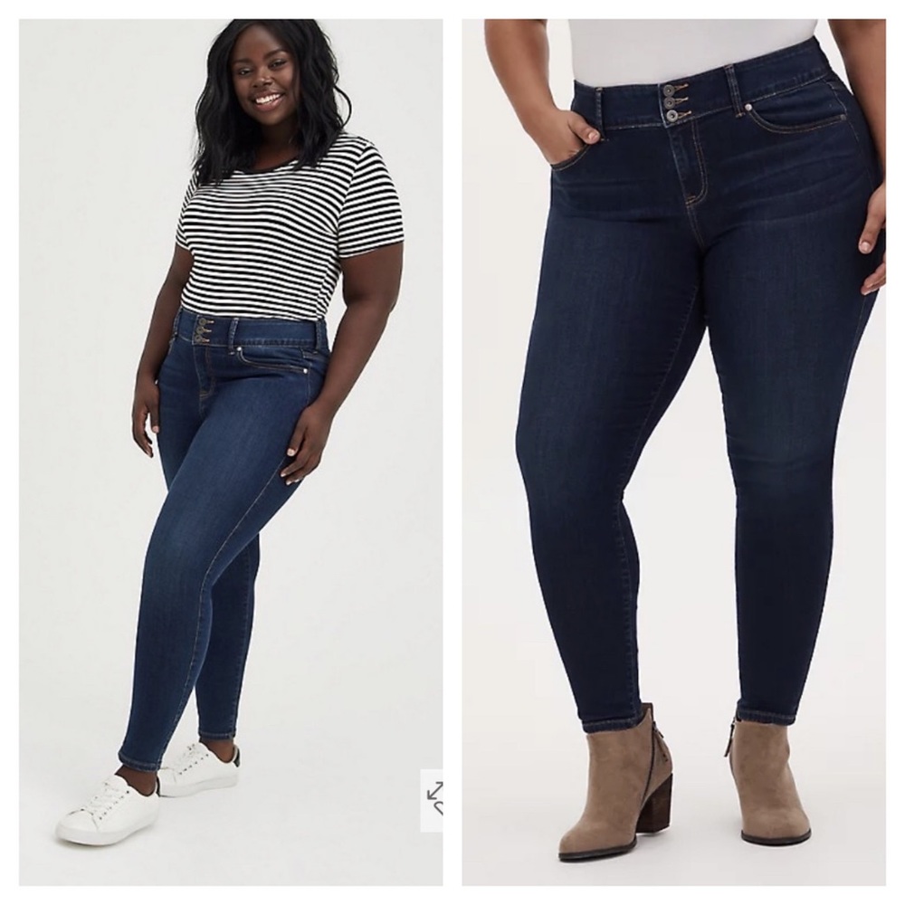 TORRID JEGGING SUPER SOFT STRETCH DARK WASH SZ 16R